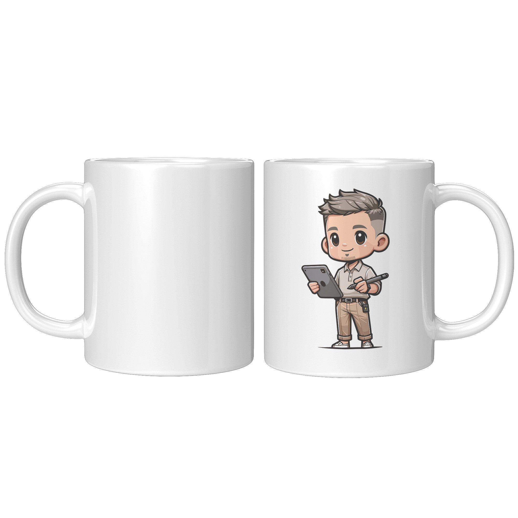 11oz Custom Teacher's Delight Coffee Mug - Cartoon Educator Design - Heartwarming Gift for Teachers - Perfect for Daily Inspiration!
