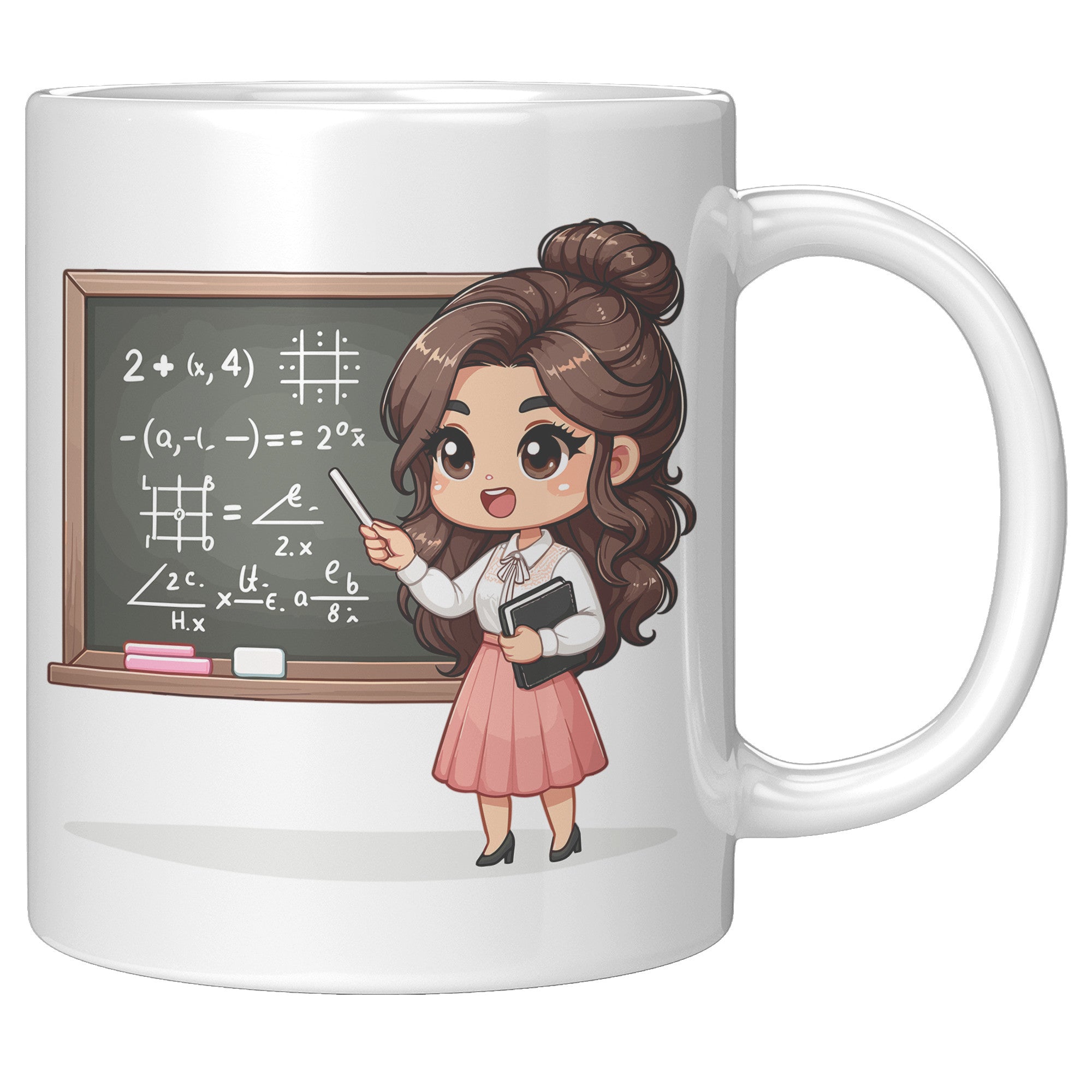 11oz Custom Teacher's Delight Coffee Mug - Cartoon Educator Design - Heartwarming Gift for Teachers - Perfect for Daily Inspiration!