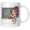 11oz Custom Teacher's Delight Coffee Mug - Cartoon Educator Design - Heartwarming Gift for Teachers - Perfect for Daily Inspiration!