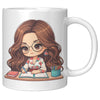 11oz Custom Teacher's Delight Coffee Mug - Cartoon Educator Design - Heartwarming Gift for Teachers - Perfect for Daily Inspiration!