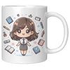 11oz Custom Teacher's Delight Coffee Mug - Cartoon Educator Design - Heartwarming Gift for Teachers - Perfect for Daily Inspiration!