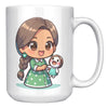 15 oz Custom Teacher's Delight Coffee Mug - Cartoon Educator Design - Heartwarming Gift for Teachers - Perfect for Daily Inspiration!
