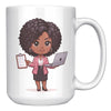 15 oz Custom Teacher's Delight Coffee Mug - Cartoon Educator Design - Heartwarming Gift for Teachers - Perfect for Daily Inspiration!