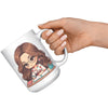 15 oz Custom Teacher's Delight Coffee Mug - Cartoon Educator Design - Heartwarming Gift for Teachers - Perfect for Daily Inspiration!