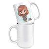 15 oz Custom Teacher's Delight Coffee Mug - Cartoon Educator Design - Heartwarming Gift for Teachers - Perfect for Daily Inspiration!