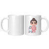 11 oz Custom RN Nurse Gift Coffee Mug - Cute Cartoon Nurse Design - Perfect for Nurse's Day, Birthdays, Graduations - Durable & Fun Mug for Everyday Heroes