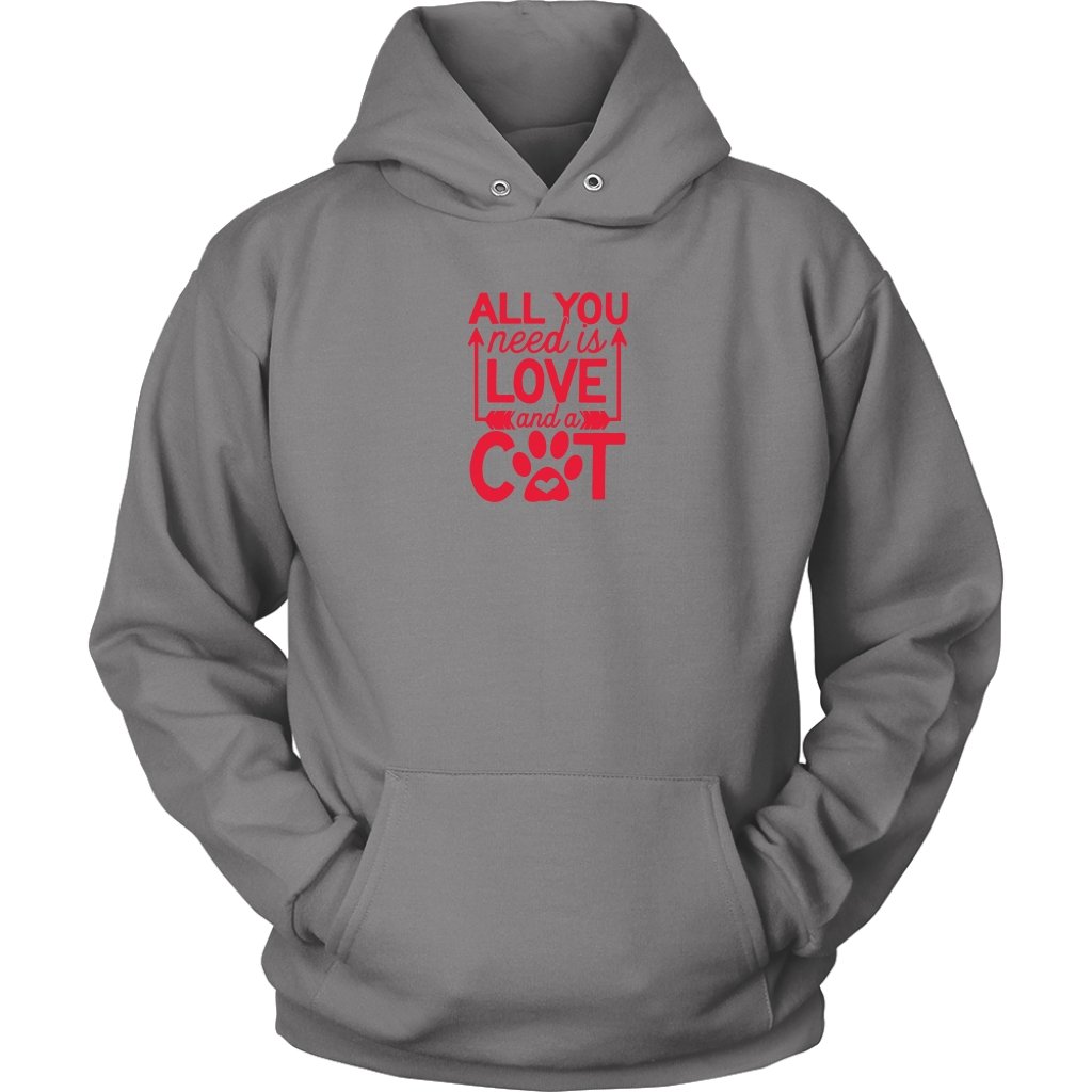 All Need is Love And A Cat Unisex HoodieT-shirt - My E Three