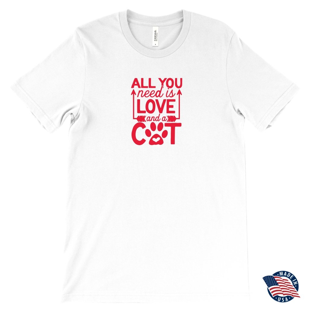 All Need is Love And A Cat Unisex T-ShirtT-shirt - My E Three