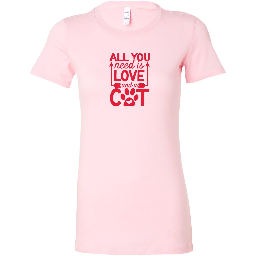 All Need is Love And A Cat Womens ShirtT-shirt - My E Three