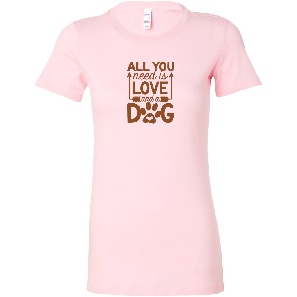 All Need is Love And A Dog Womens ShirtT-shirt - My E Three
