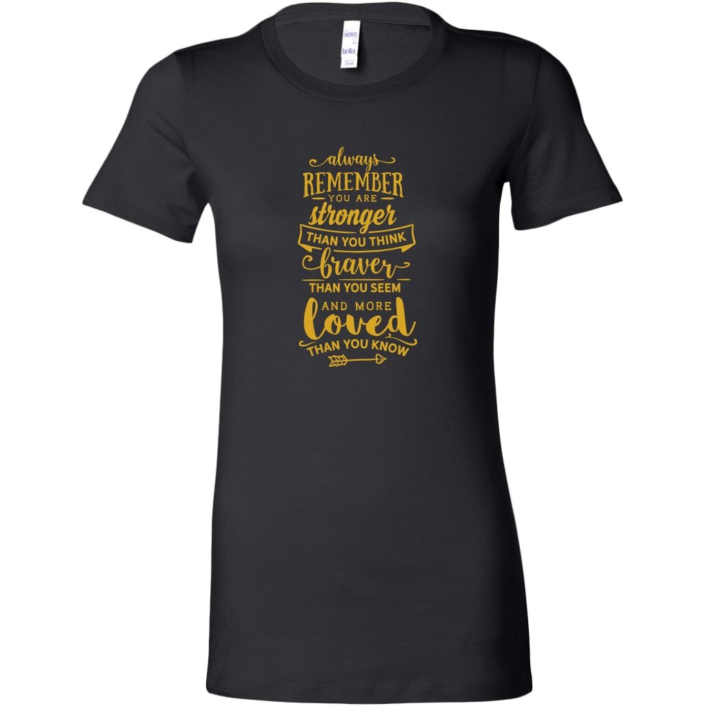 Always Remember you are stronger Womens ShirtT-shirt - My E Three