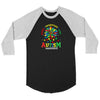Autism Unisex 3/4 RaglanT-shirt - My E Three