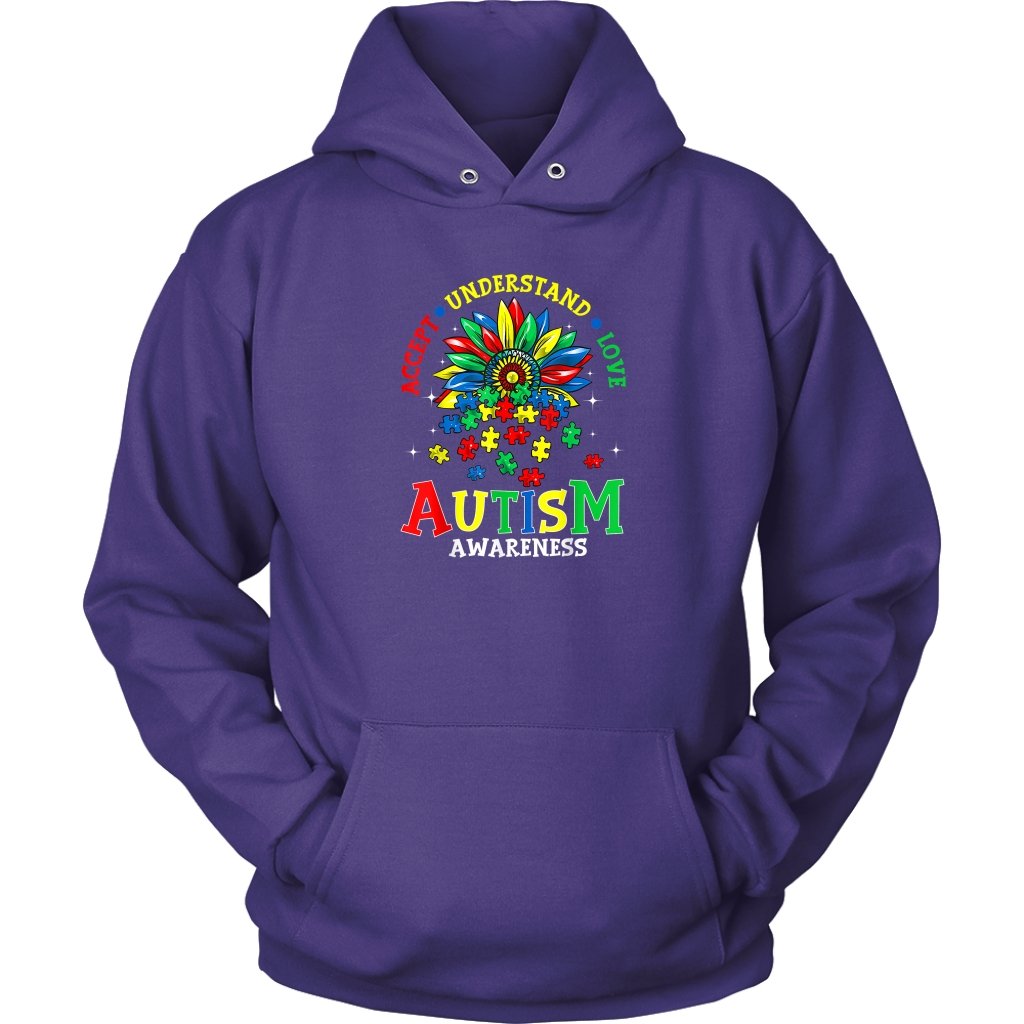 Autism Unisex HoodieT-shirt - My E Three