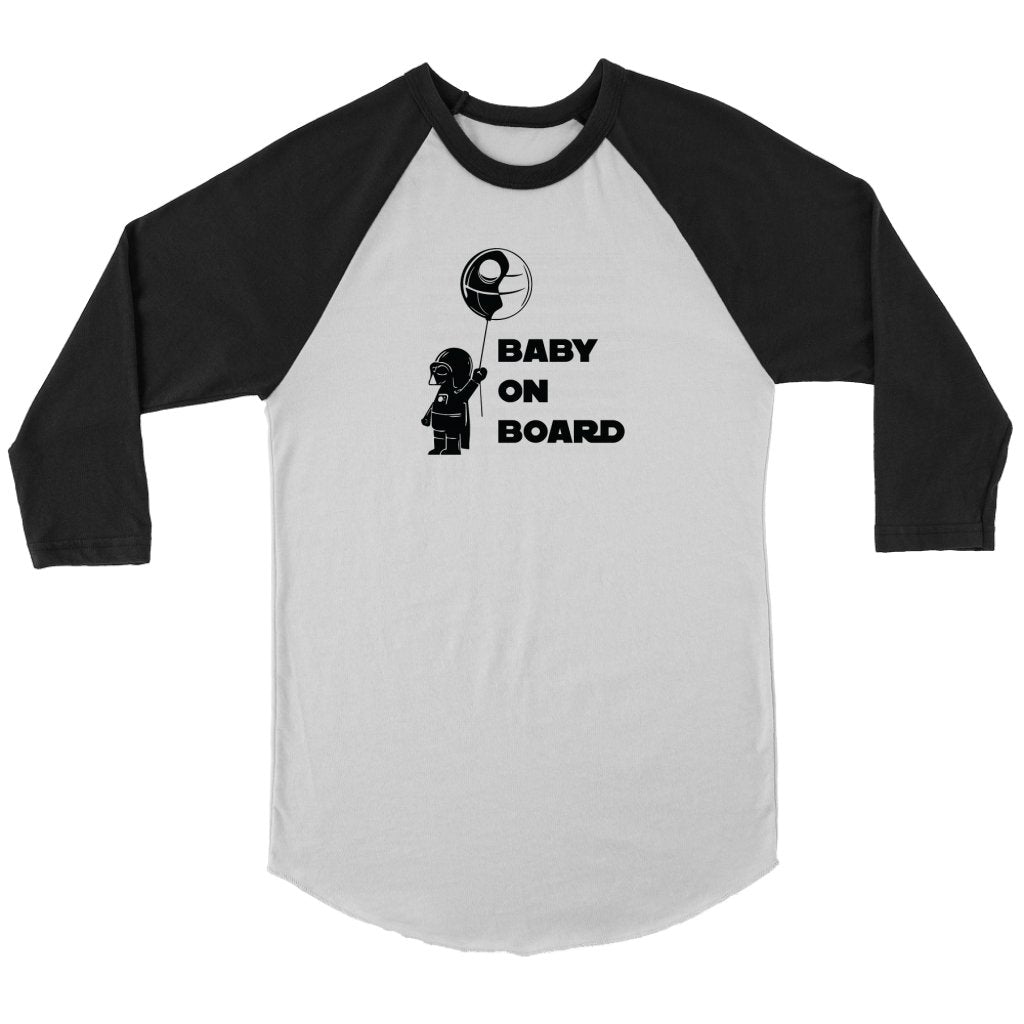 Baby on Board Unisex 3/4 RaglanT-shirt - My E Three