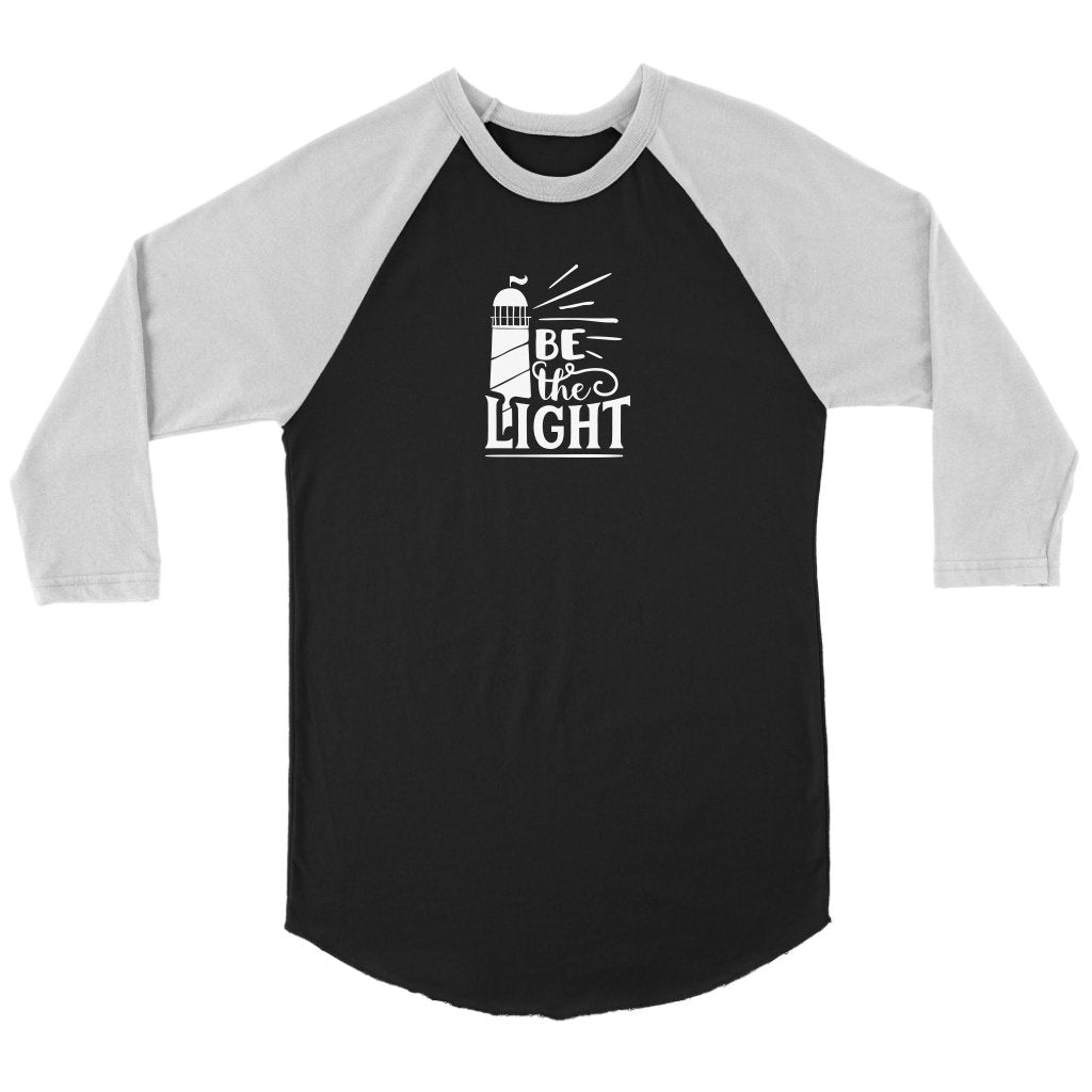 Be The Light Unisex 3/4 RaglanT-shirt - My E Three