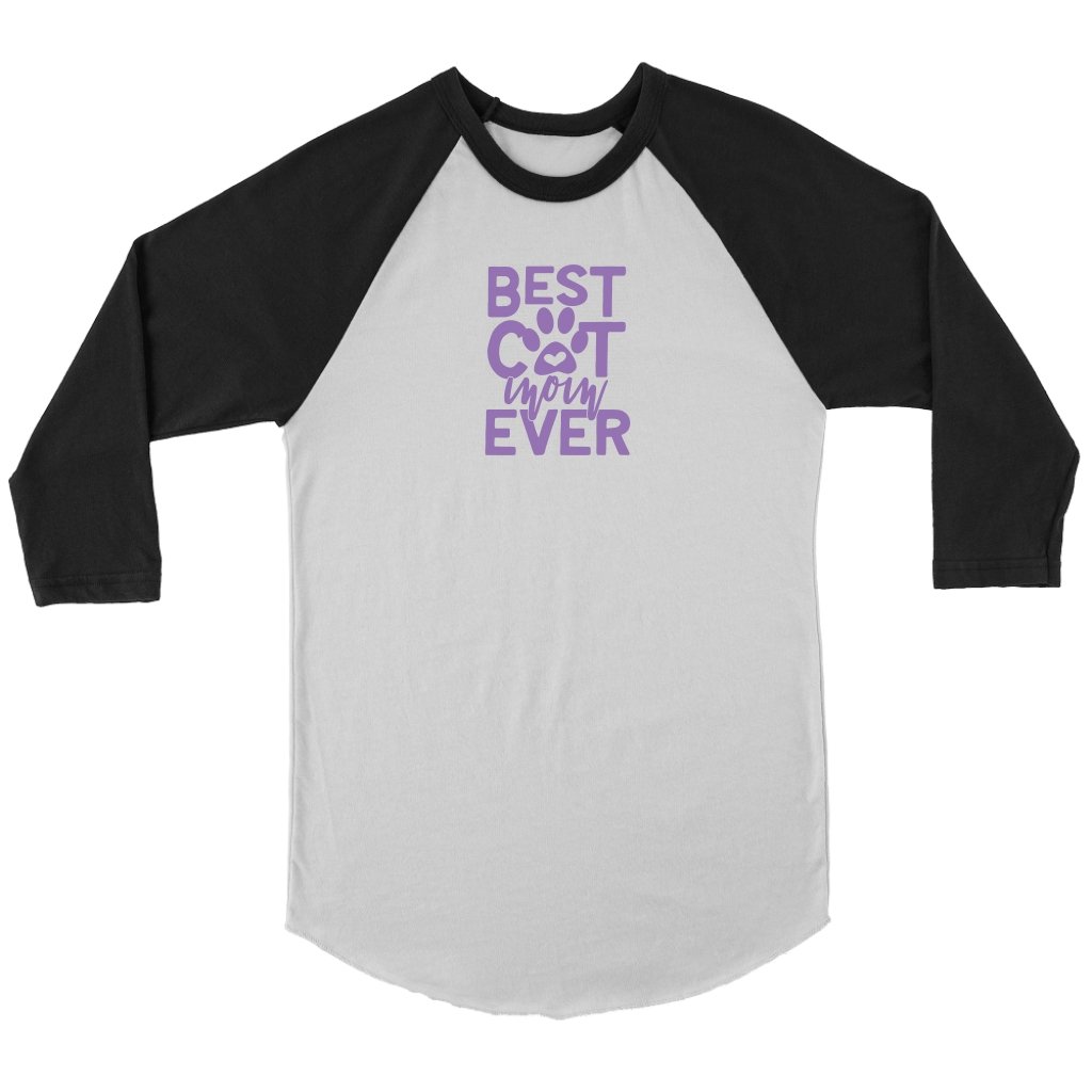 Best Cat MomEver Unisex 3/4 RaglanT-shirt - My E Three