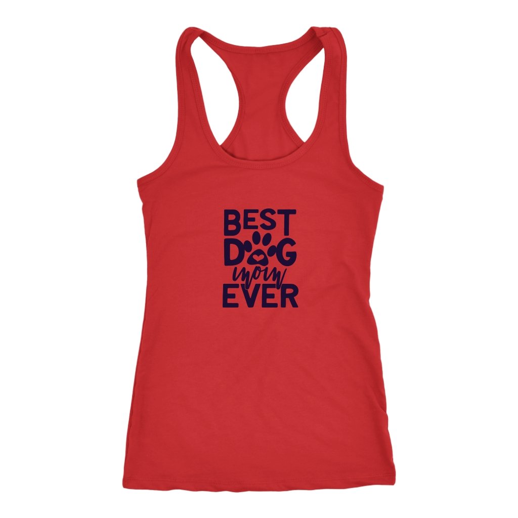 Best Dog MomEver Racerback TankT-shirt - My E Three