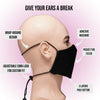 Black Sampaguita Face Mask with pocketMask - My E Three