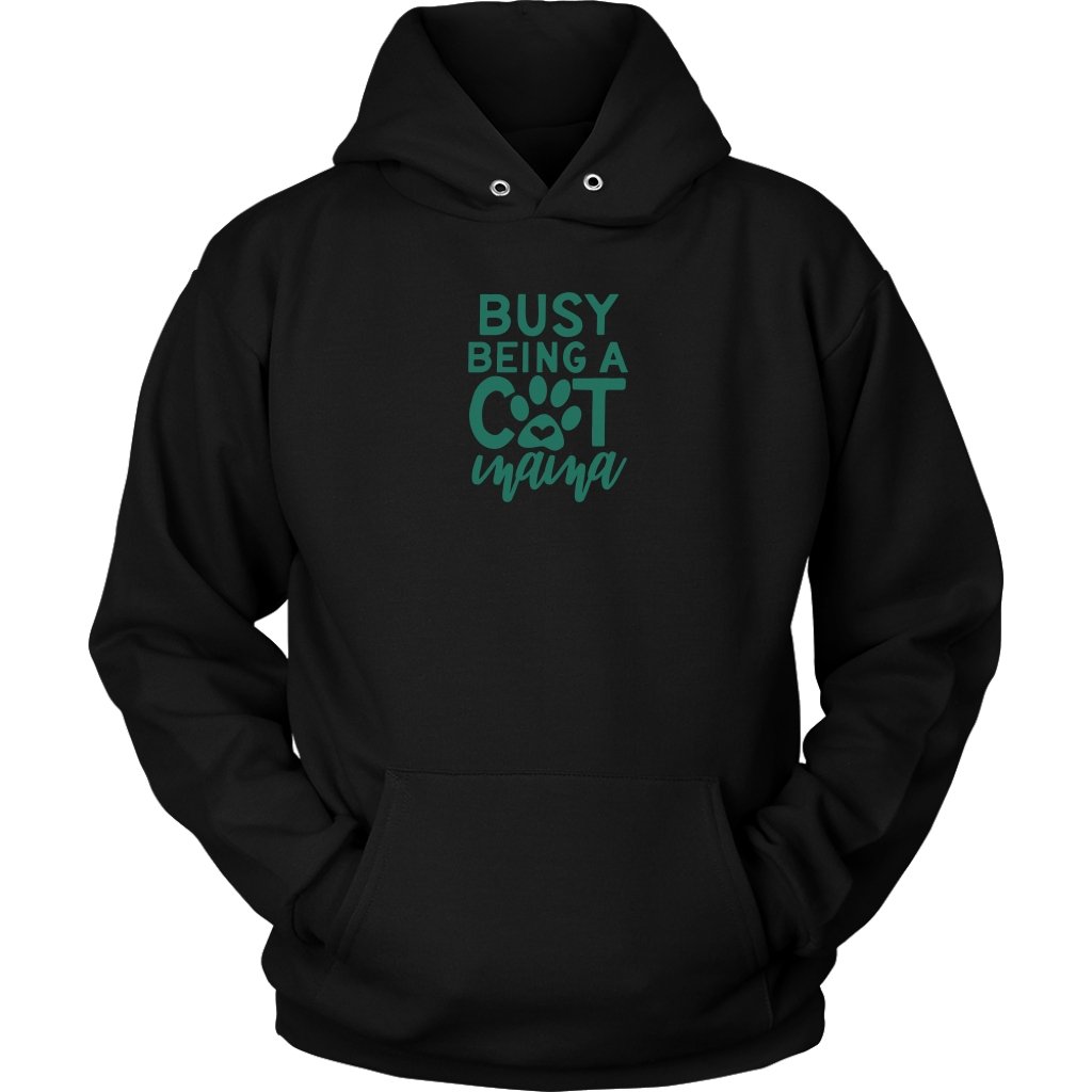 Busy Being A Cat Mama Unisex HoodieT-shirt - My E Three