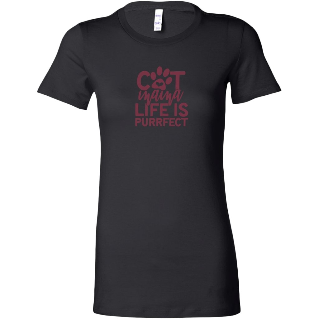 Cat Mama Life is Purrfect Womens ShirtT-shirt - My E Three