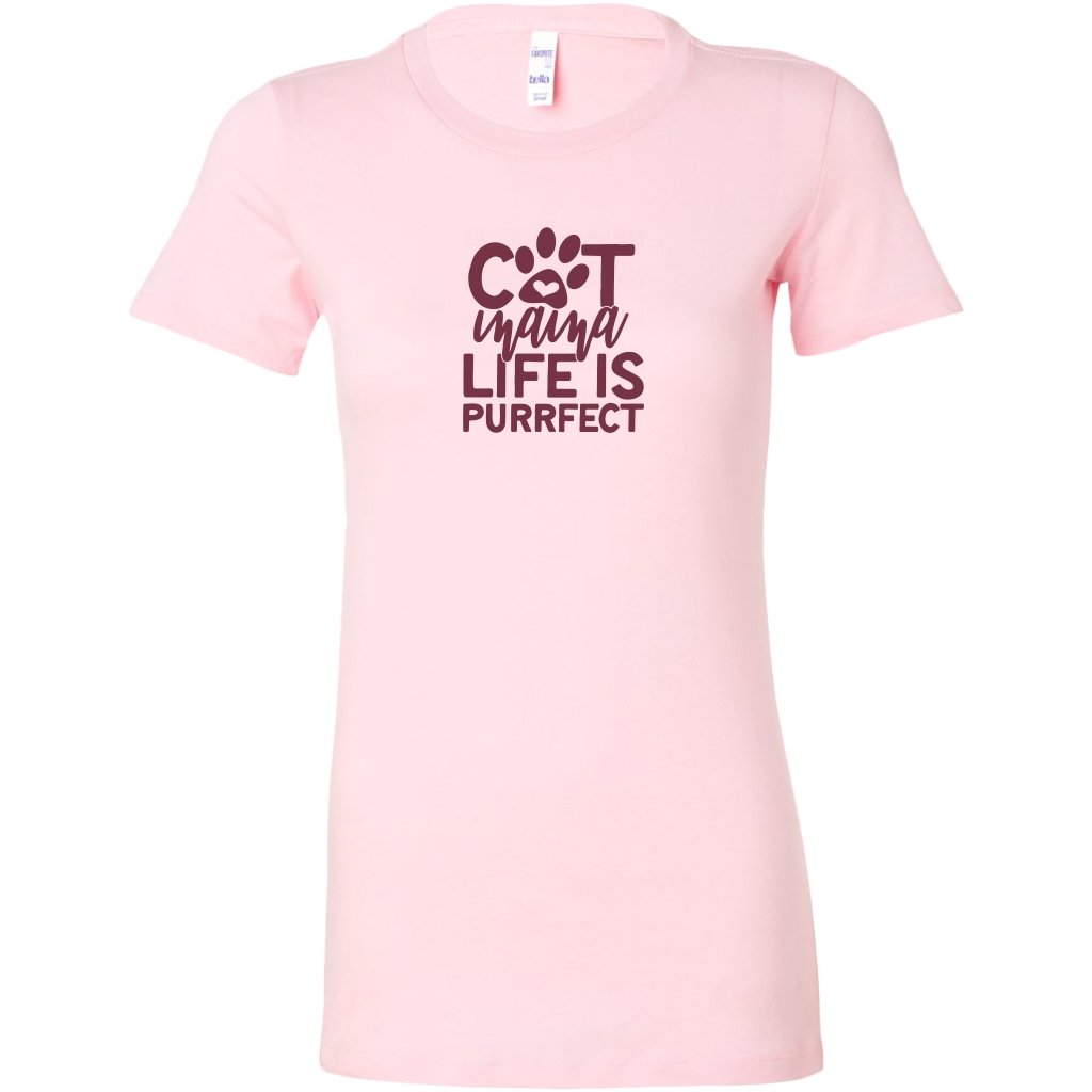Cat Mama Life is Purrfect Womens ShirtT-shirt - My E Three