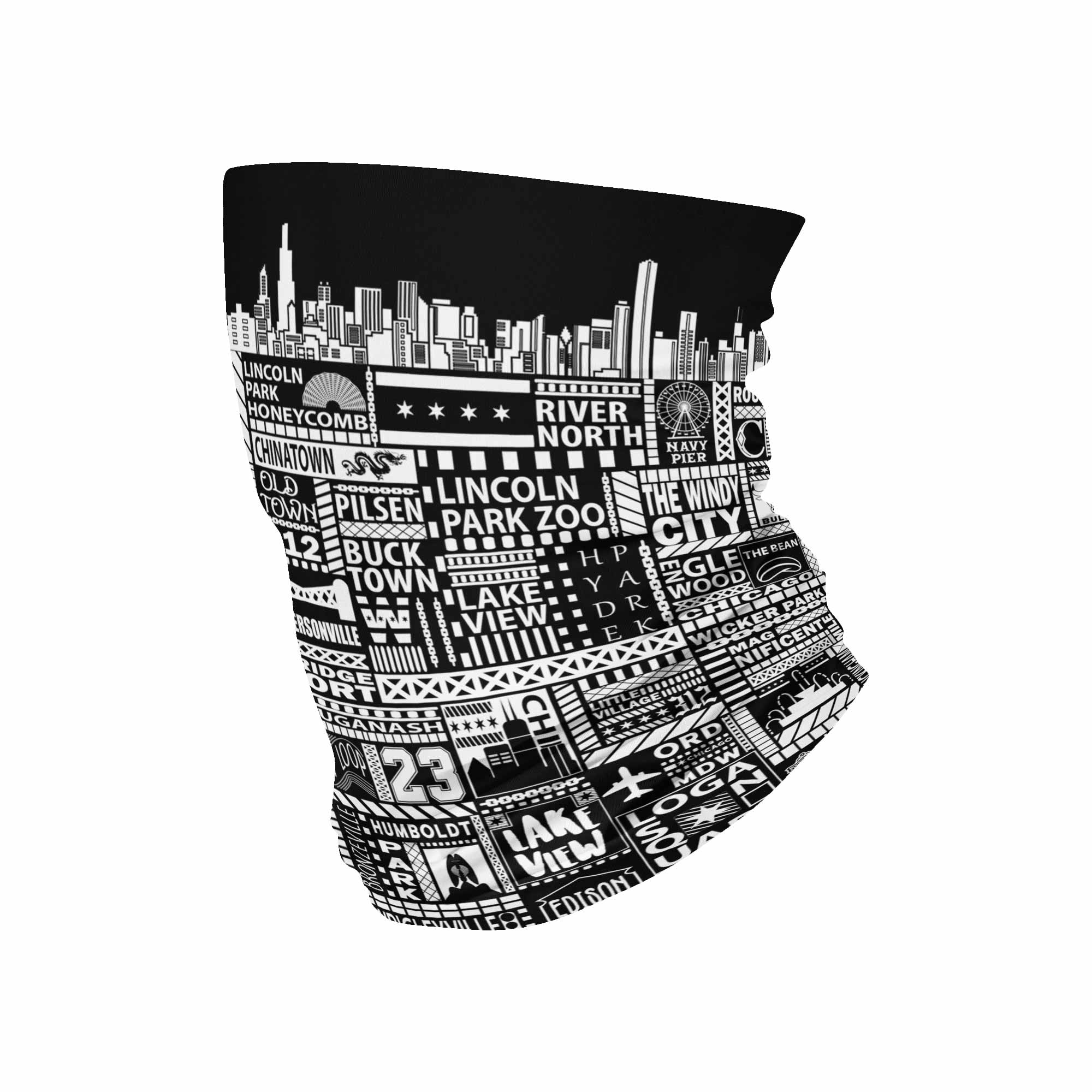 Chi-Towns Black Neck GaiterNeck Gaiter - My E Three