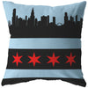 Load image into Gallery viewer, Chicago Black broadcloth pillowPillows Multi - My E Three