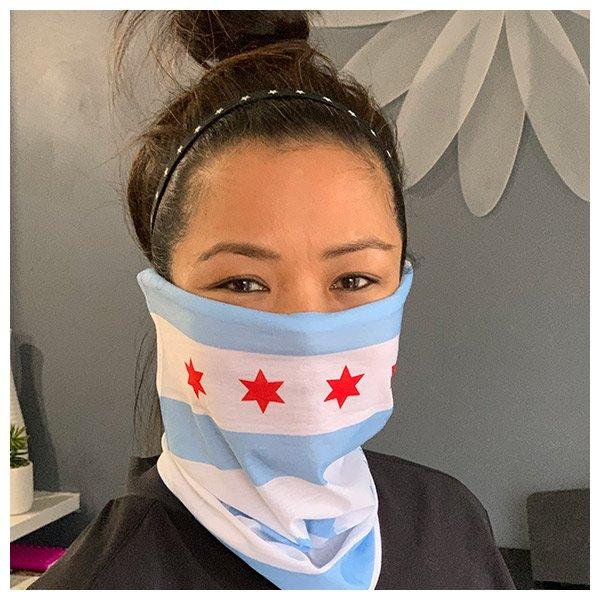 Chicago Neck Gaiter - WhiteNeck Gaiter - My E Three