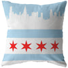 Chicago White broadcloth pillowPillows Multi - My E Three