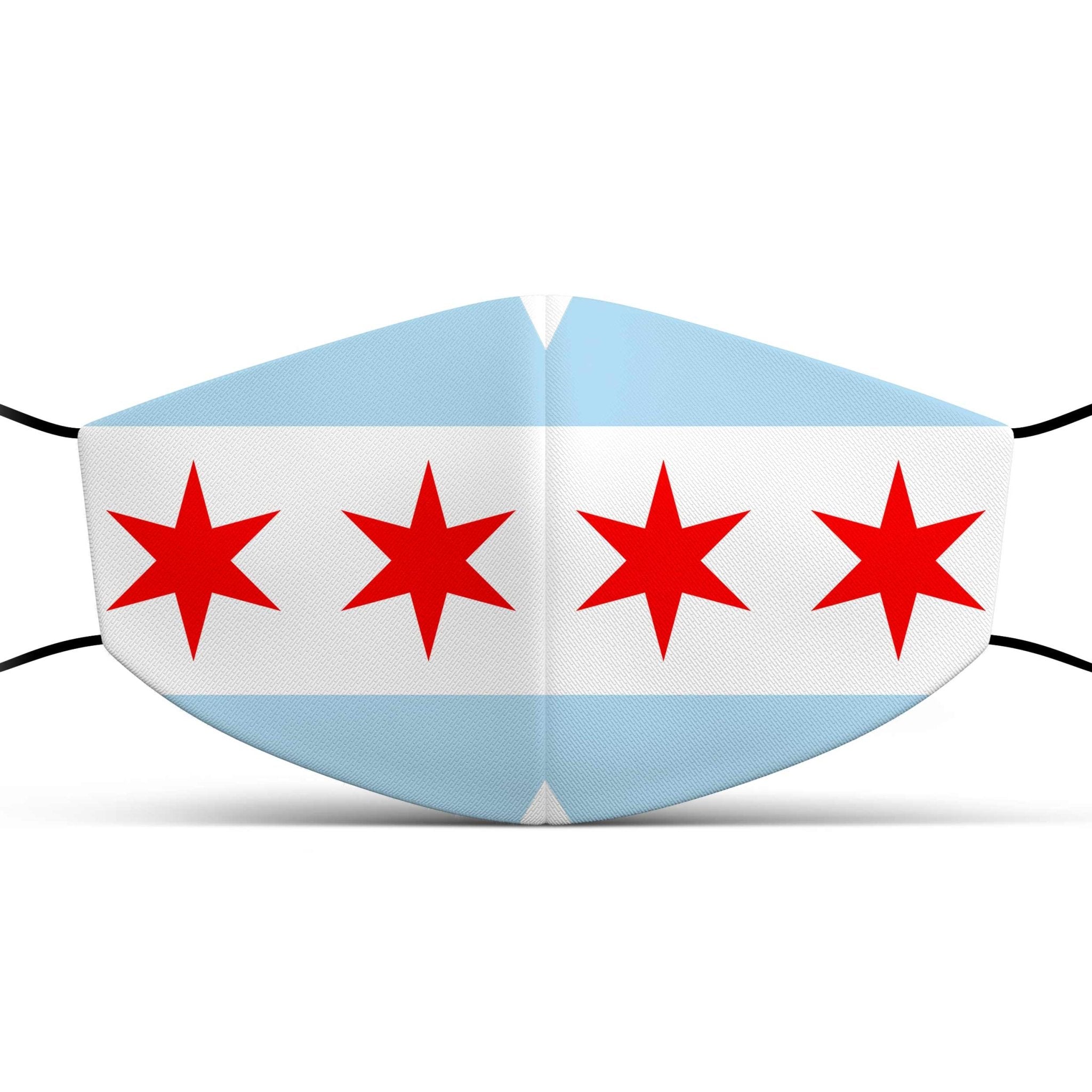 Chicago White face mask with filter pocketMask - My E Three