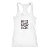 Coffe Cats And Chill Racerback TankT-shirt - My E Three