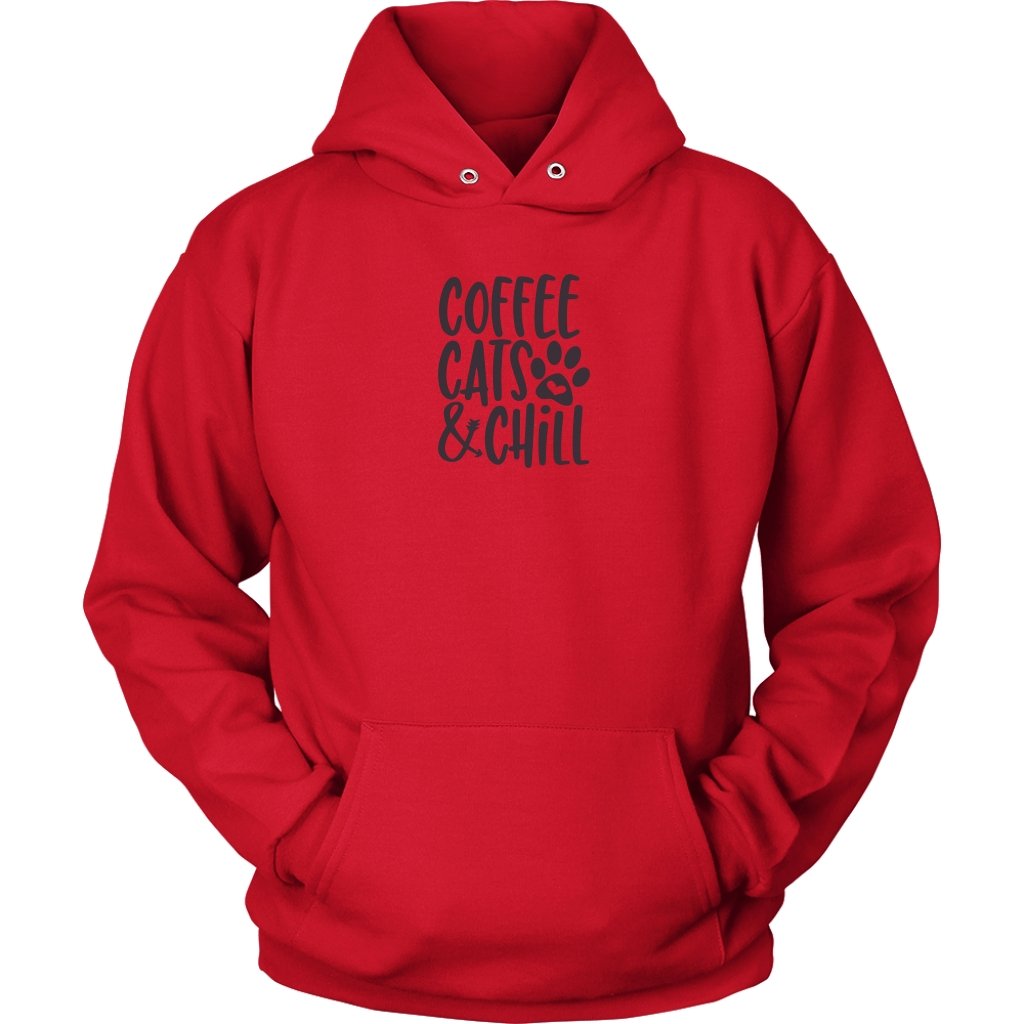 Coffe Cats And Chill Unisex Hoodie - My E Three