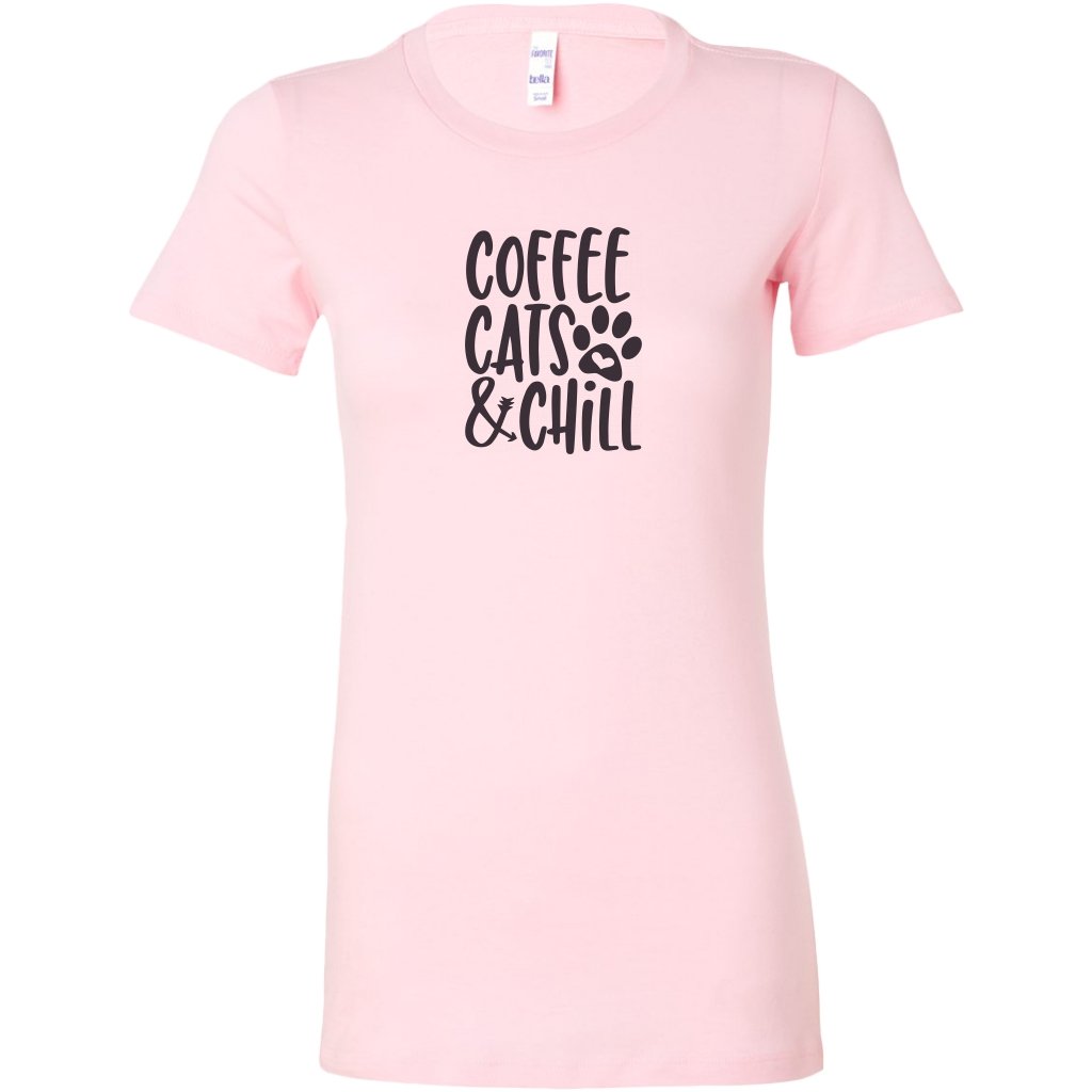 Coffe Cats And Chill Womens ShirtT-shirt - My E Three