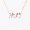 CUSTOM Double Initial Heart NecklaceJewelry - My E Three