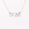 CUSTOM Double Initial Heart NecklaceJewelry - My E Three