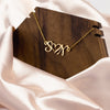 CUSTOM Double Initial Heart NecklaceJewelry - My E Three