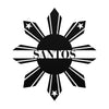 Custom Name Die Cut Metal SignWall Art - My E Three