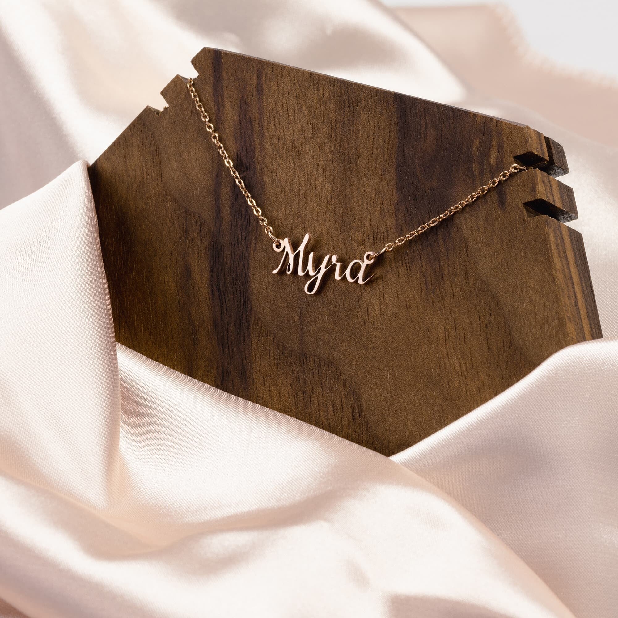 CUSTOM Name NecklaceJewelry - My E Three