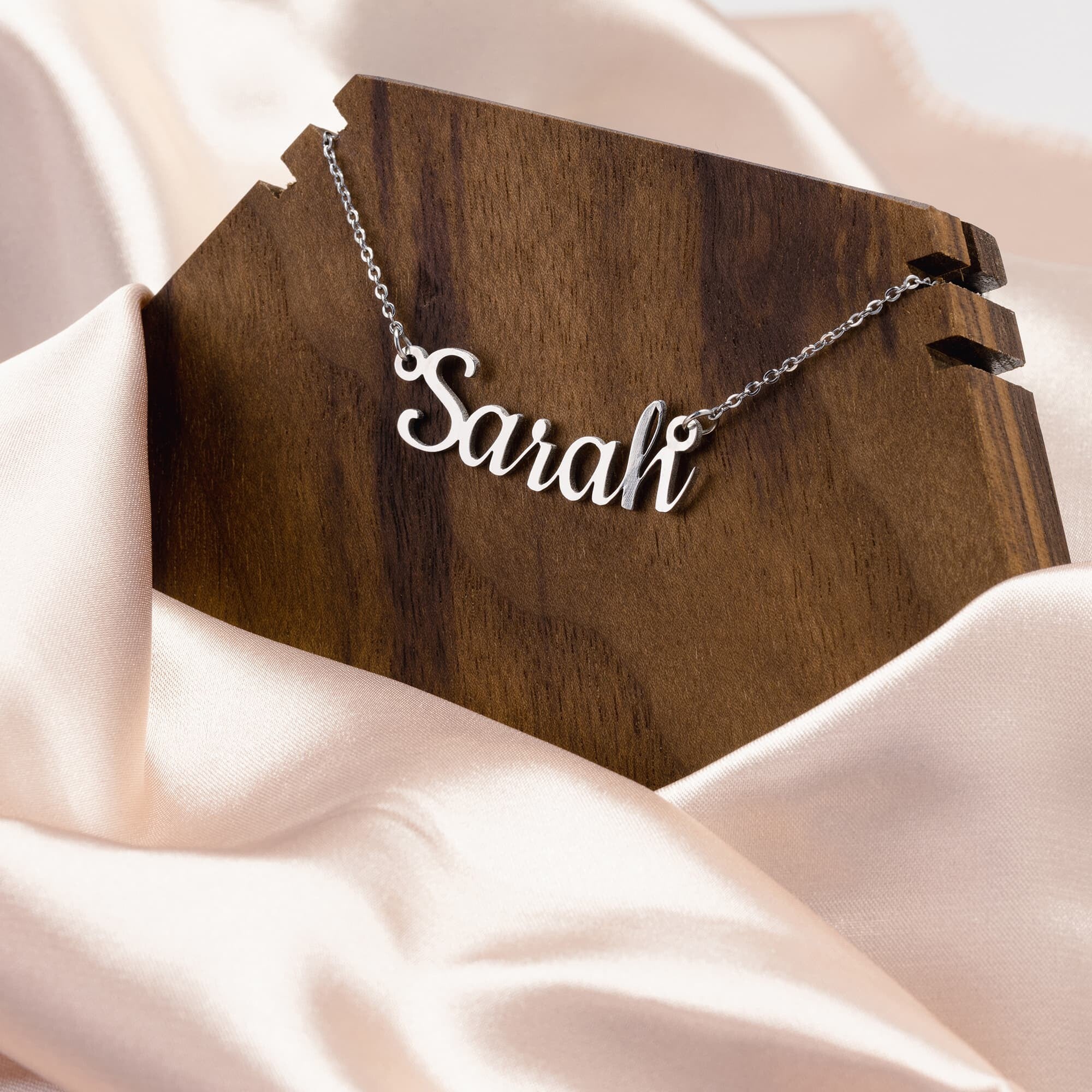 CUSTOM Name NecklaceJewelry - My E Three