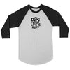 Dog Mama Life is Ruff Unisex 3/4 RaglanT-shirt - My E Three
