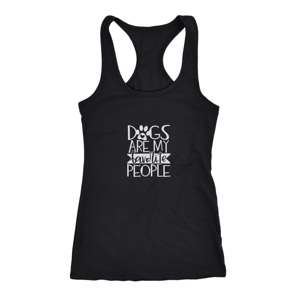 Dogs are my favorite people Racerback TankT-shirt - My E Three