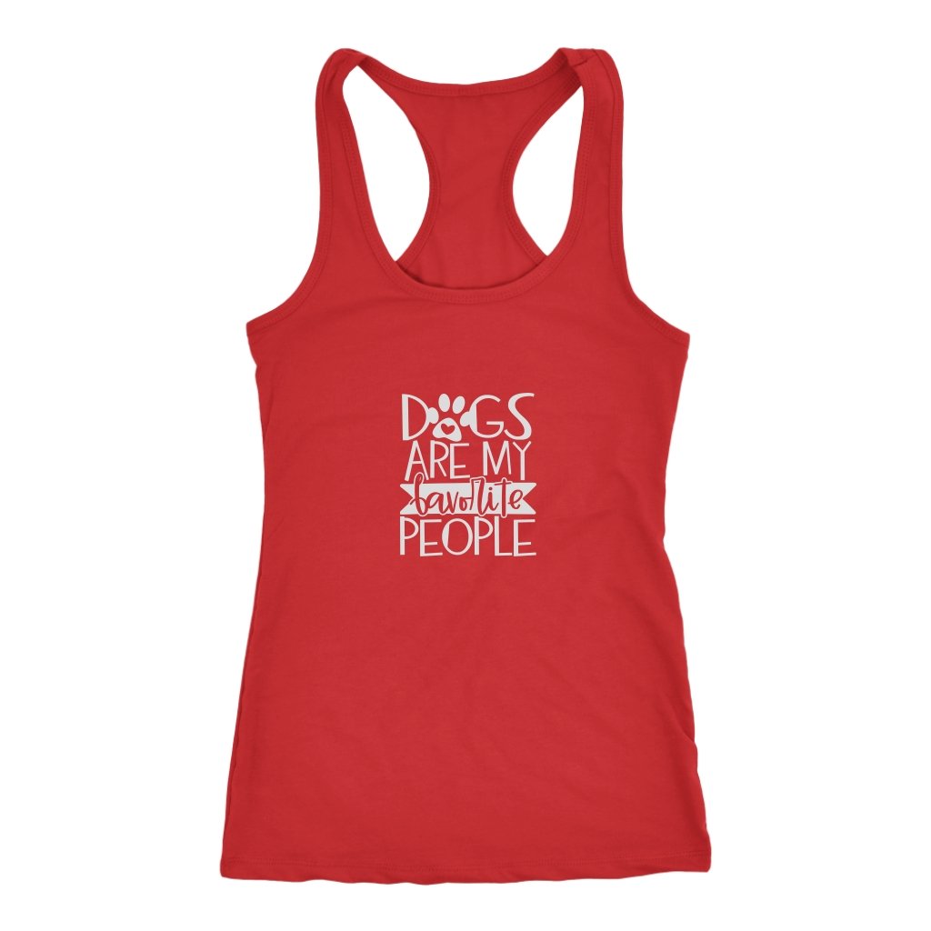 Dogs are my favorite people Racerback TankT-shirt - My E Three