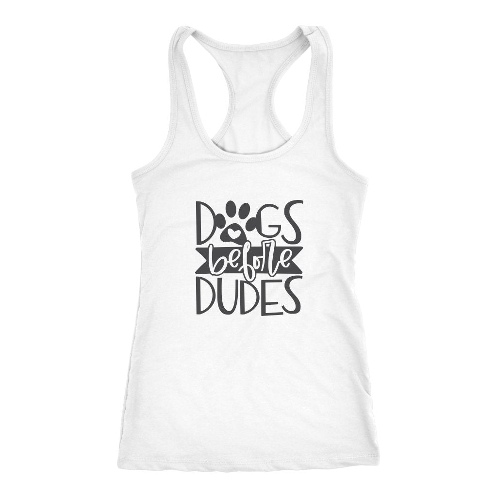 Dogs Before Dudes Racerback TankT-shirt - My E Three