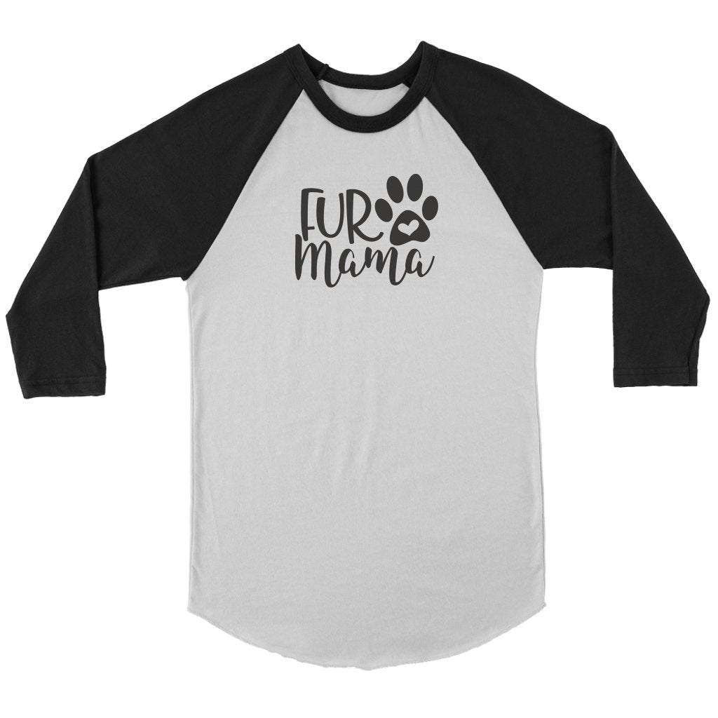 fur Mama Unisex 3/4 RaglanT-shirt - My E Three
