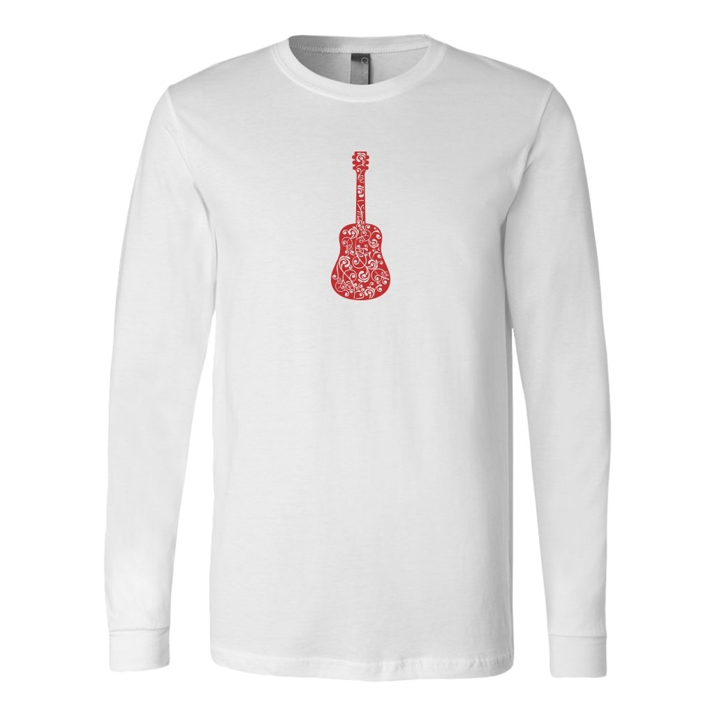 Guitar Swirls Long Sleeve ShirtT-shirt - My E Three