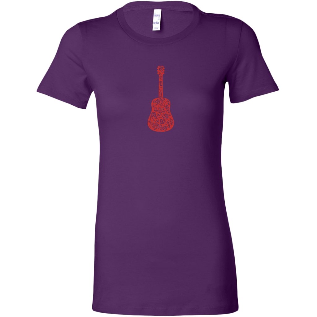 Guitar Swirls Womens ShirtT-shirt - My E Three
