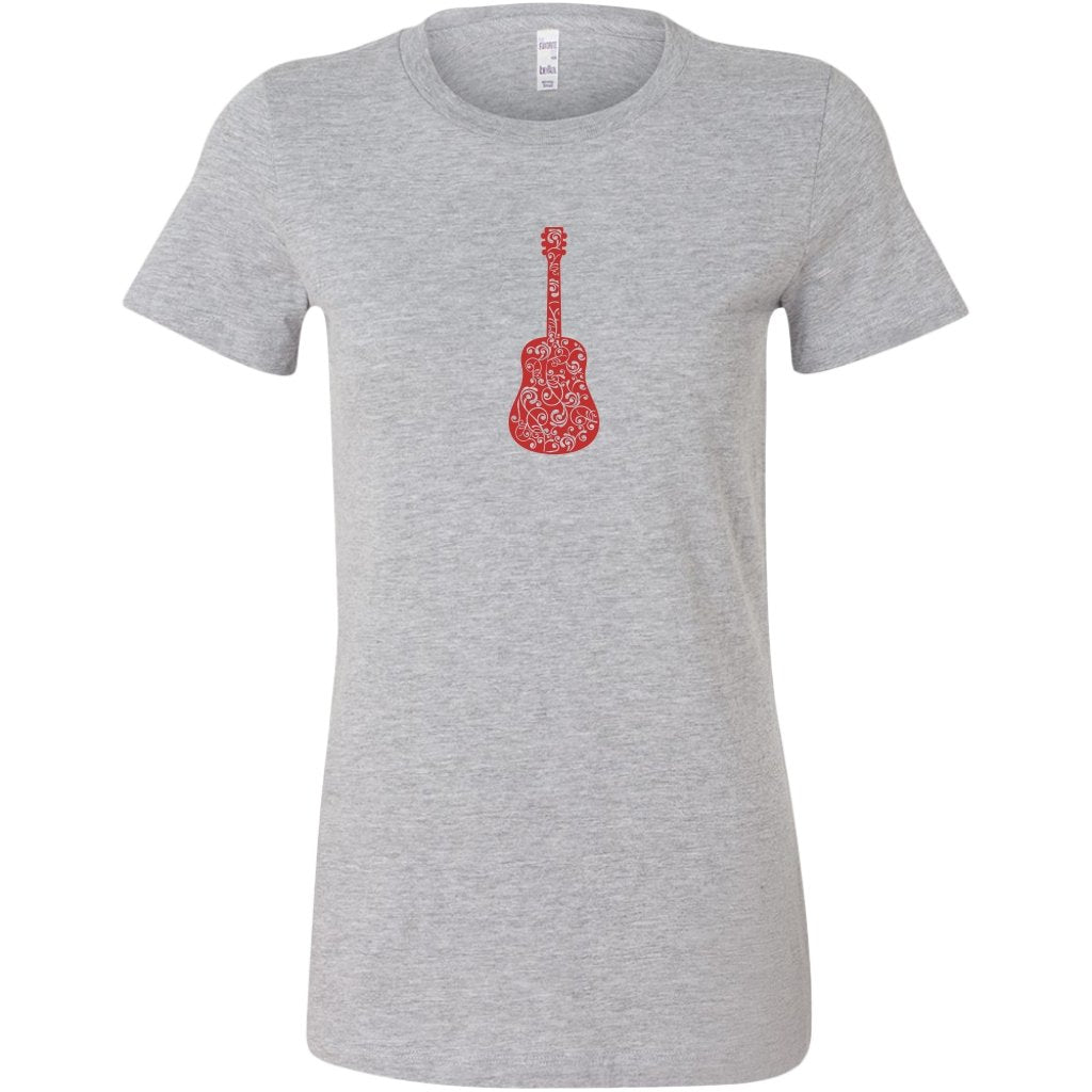 Guitar Swirls Womens ShirtT-shirt - My E Three