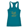 Hustle For The Muscle Racerback TankT-shirt - My E Three