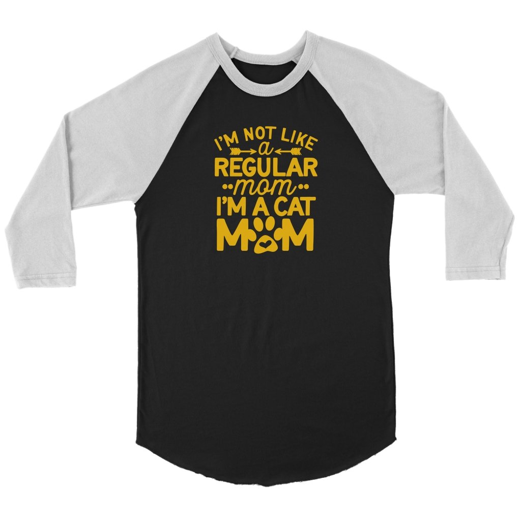 Im Not Like A Regular Mom I'm A Cat Mom Unisex 3/4 RaglanT-shirt - My E Three