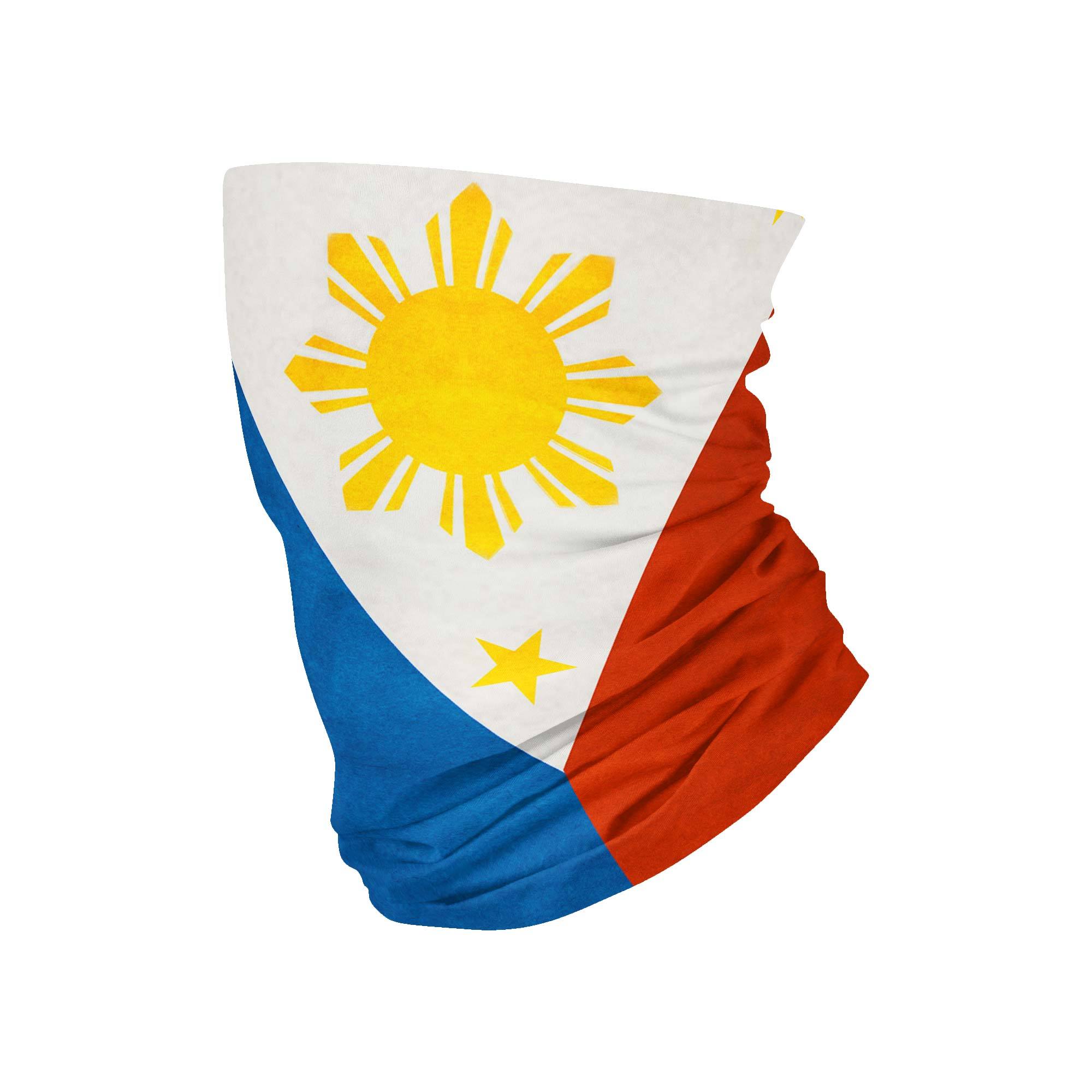 Filipino Flag Neck Gaiter fits Kids, Youth and PetiteNeck Gaiter - My E Three